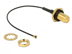 Delock Antenna Cable RP-SMA jack bulkhea