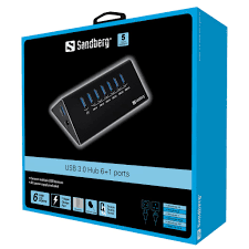Sandberg USB 3.0 Hub 6+1 ports