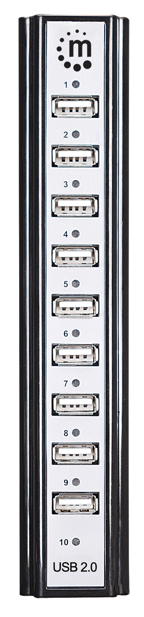 Hi-Speed USB Desktop Hub, 10 USB 2.0 Typ