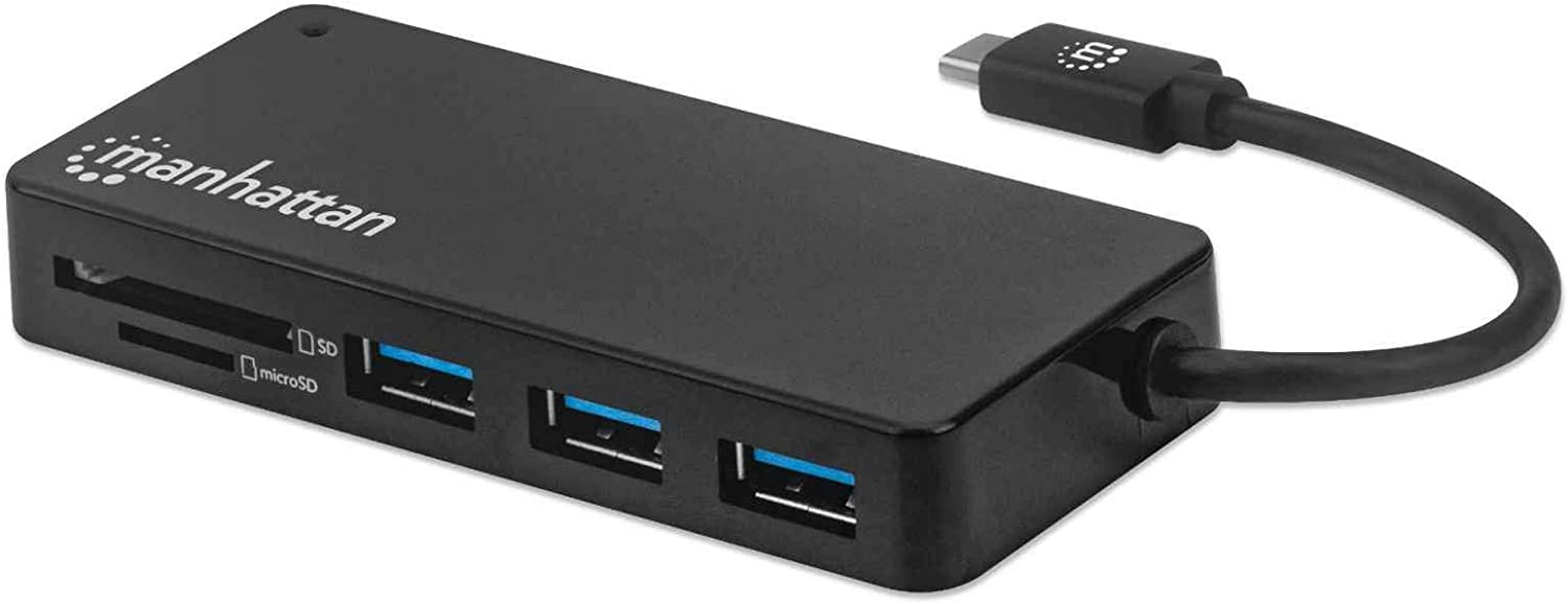 3-Port USB 3.0 Type-C Hub with Card Read