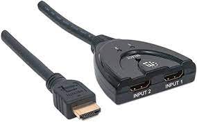 1080p 2-Port HDMI Switch, Integrated Cab