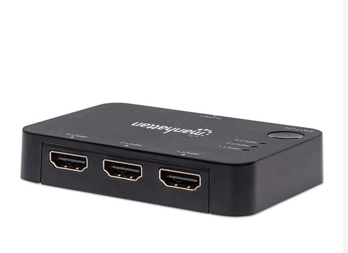 4K 3-Port HDMI Switch, 4K@30Hz, USB Powe