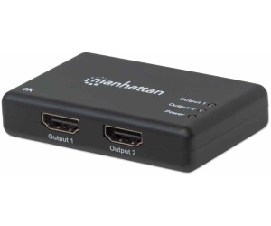 4K 2-Port HDMI Splitter, 4K@30Hz, AC Pow