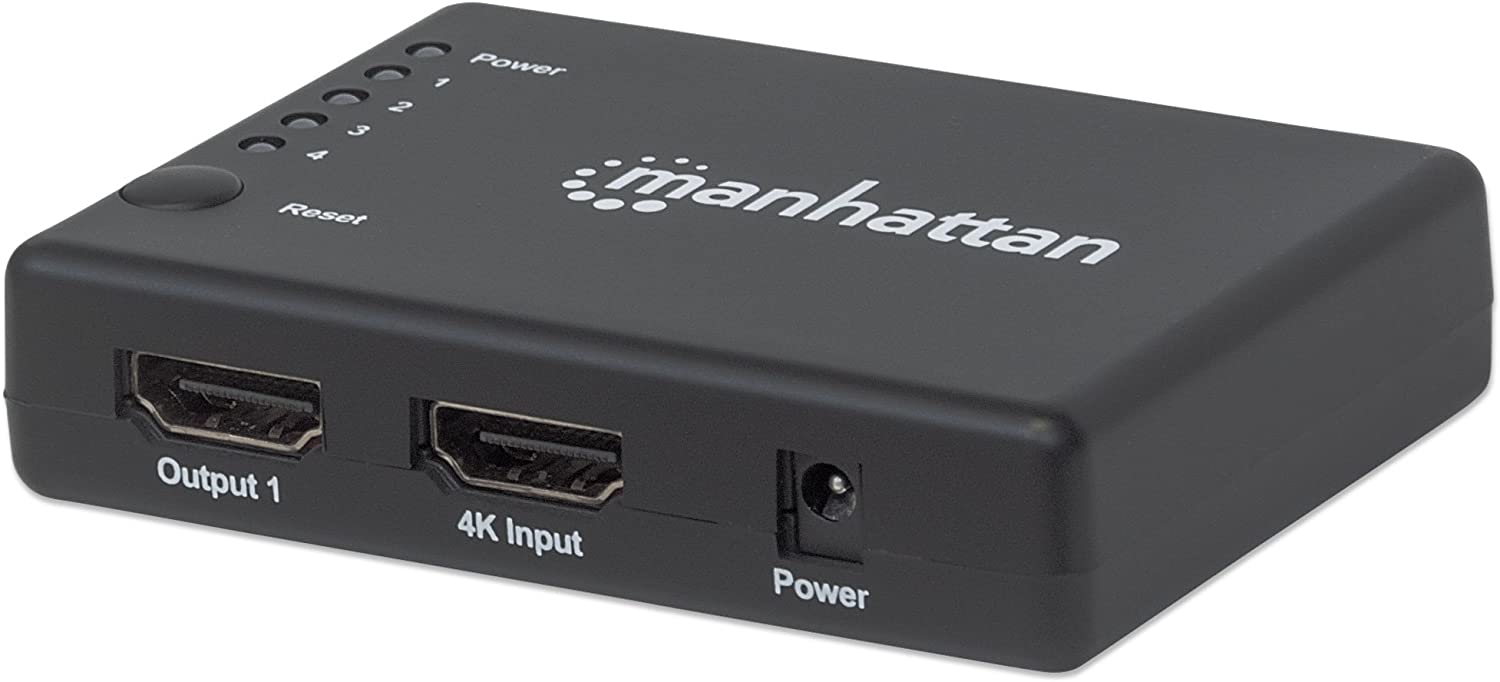 4K Compact 4-Port HDMI Splitter, 4K@30Hz