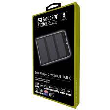 Sandberg Solar Charger 21W 2xUSB+USB-C
