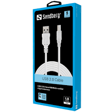Sandberg USB 2.0 A-B male 1.8 m