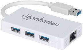 3-Port USB 3.0 Hub with Gigabit Ethernet
