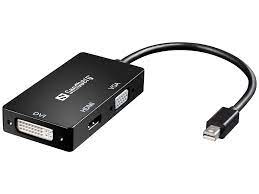Sandberg Adapter MiniDP>HDMI+DVI+VGA