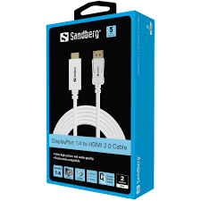 Sandberg DisplayPort 1.4-HDMI 4K60Hz 2m