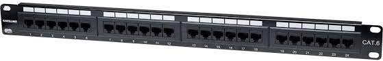 Cat6 Patch Panel, 24-Port, UTP, 1U