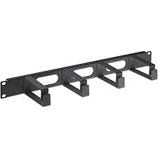 19" Cable Management Panel, 1U, 4 short