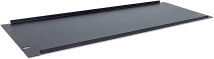 19" Blank Panel, 4U, Black