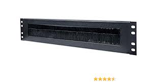 19" Cable Entry Panel, 2U, with Brush In