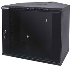 19" Corner Wallmount Cabinet, 9U, Assemb