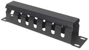 10" Cable Management Panel, 1U, Covered,