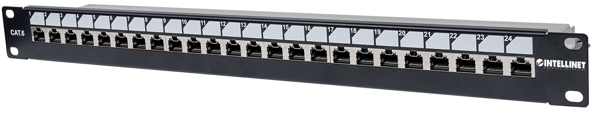 Locking 19" Cat6 Shielded Patch Panel, 2