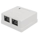 Locking Cat6 UTP Mount Box, 2 Port, UTP,
