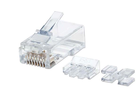 80-Pack Cat6A RJ45 Modular Plugs, UTP, 2