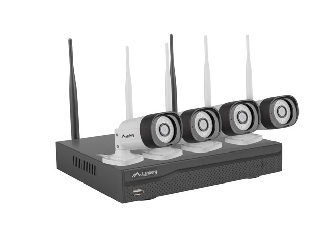 SURVEILLANCE KIT NVR WIFI 4 CHANNELS + 4