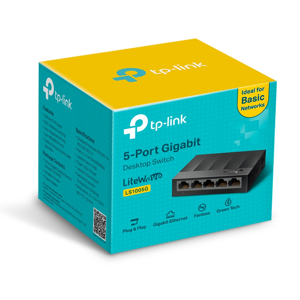 LiteWave 5-Port Gigabit Desktop Switch