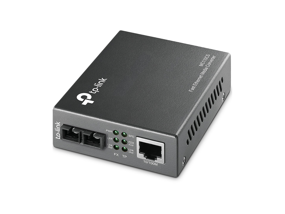 10/100Mbps RJ45 to 100Mbps single-mode