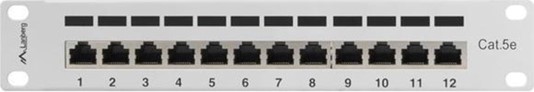 PATCHPANEEL 12POORT 1U 10" CAT.5E FTP AF