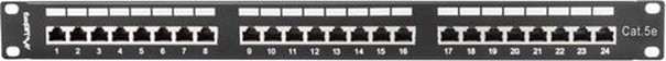 PATCH PANEL 24 PORT 0.5U 19" CAT.5E SHIE