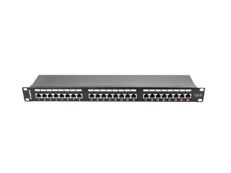PATCH PANEL 24 PORT 1U 19" CAT.6 SHIELDE