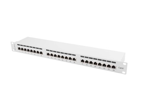PATCH PANEL 24 PORT 1U 19" CAT.6 SHIELDE