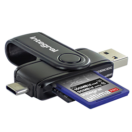 Integral SD/microSD Card Reader (in Reta